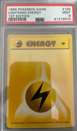1999 Pokemon Game Lightning Energy Mint 9 - Image 1