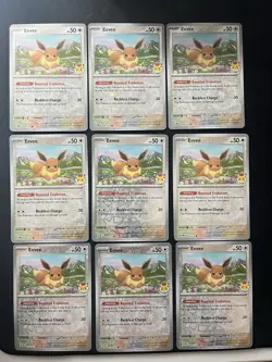 Eevee - (Pokemon Day 2025) (Reverse Cosmos Holo) 074/131 Reverse Holo Near mint - Image 1