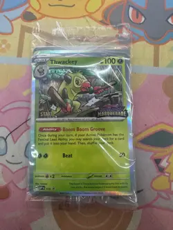 Twilight Masquerade Sealed Staff Prerelease Promo Pokemon 4 Cards NM - Image 1