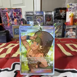 Pokemon Hiker Shiny Holo Rare Trainer Supporter Hidden Fates SV85/SV94 Card - Image 1