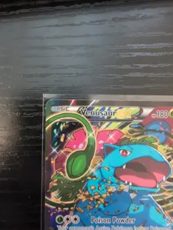 Pokemon TCG Venusaur EX Black Star Promo Full Art Holo Card XY123 LP - Image 2