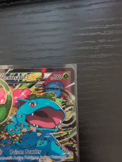 Pokemon TCG Venusaur EX Black Star Promo Full Art Holo Card XY123 LP - Image 3