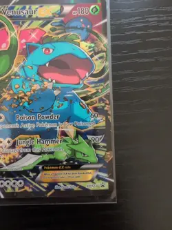 Pokemon TCG Venusaur EX Black Star Promo Full Art Holo Card XY123 LP - Image 4