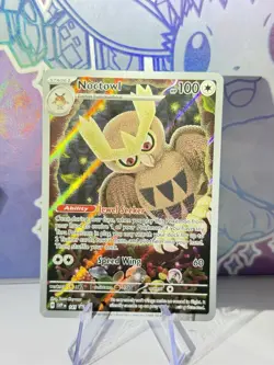 Noctowl 141 Full Art Promo Pokemon Stellar Crown ETB Promo English Near Mint - Image 1