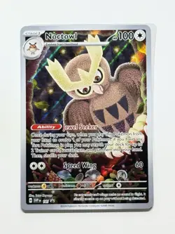 Noctowl 141 Full Art Promo Pokemon Stellar Crown ETB Promo English Near Mint - Image 3