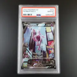 PSA 10 Mewtwo V 072/078 Pokemon Go Full Art Holo Graded Pokemon Card - Image 1