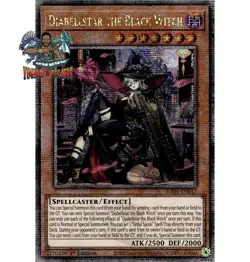 Yugioh! 1x Diabellstar the Black Witch RA04-EN047 Quarter Century Secret Rare NM - Image 1
