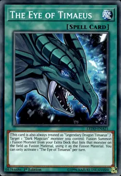 The Eye Of Timaeus - 1st Edition LEDD-ENA21 - NM - YuGiOh - Image 1