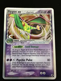 Pokemon TCG Dragon Frontiers Holo Ultra Rare Card Flygon EX Delta Species 92/101 - Image 1
