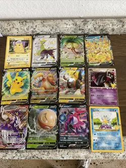 Pokemon Jumbo Cards Celebrations Lot Of 12 Pikachu Hoopa Squirtle Dragonite V - Image 1