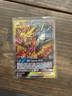 Pokemon TCG Moltres Zapdos Articuno GX SM210 Hidden Fate Promo Card NM Condition - Image 1