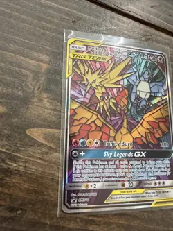Pokemon TCG Moltres Zapdos Articuno GX SM210 Hidden Fate Promo Card NM Condition - Image 3