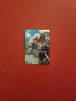 GUNDAM CARD GAME - WING GUNDAM - STORE TOURNAMENT WINNER FOIL CARD - Image 1