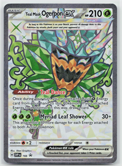 Teal Mask Ogerpon ex 166 Sv: Scarlet & Violet Promo Cards Holo US SELLER PO01 - Image 1