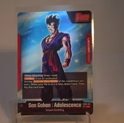 Bandai Dragon Ball Super FB08-001 Foil Son Gohan: Adolescence Leader Awaken Card - Image 3