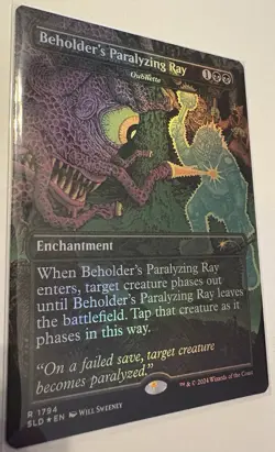 Beholder's Paralyzing Ray - Oubliette (Rainbow 🌈Foil) Secret Lair Drop Foil🌟 - Image 1