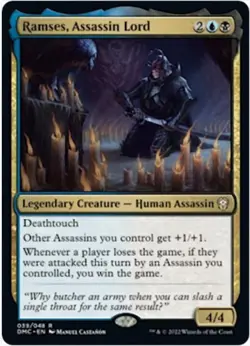 Ramses, Assassin Lord (Regular, #39, NM) Commander: Dominaria United (DMU), MTG - Image 1