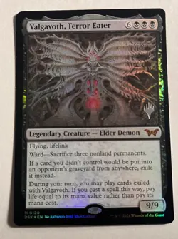 MtG Promo Stamped Foil Valgavoth, Terror Eater DSK Duskmourn Magic - Image 1