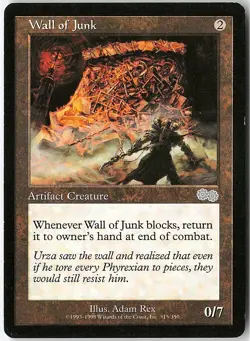 Wall of Junk 315 Uncommon Urza's Saga HP MTG - Image 1