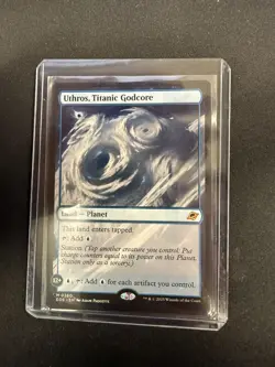 Uthros, Titanic Godcore Land NM MYTHIC MTG Edge of Eternities EOE Planet Regular - Image 1