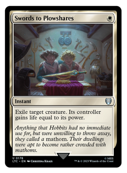 MTG - 1 x Swords to Plowshares - Instant - Tales from Middle Earth (LTC) - M/NM - Image 1