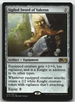 Sigiled Sword of Valeron R Core Set 2019 244 LP - Image 1