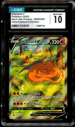 CGC 10 GEM MINT Charizard V SWSH260 ALTERNATE ART PROMO Pokemon Card 126 - Image 2