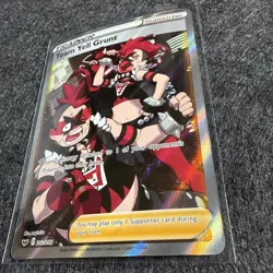 Team Yell Grunt (Full Art) 202/202 Sword & Shield Base Set NM Pokemon Card TCG - Image 2