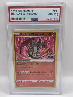 Radiant Charizard 011/078 Pokemon GO Holo - Image 1
