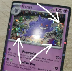 INSANE TRIPLE WHOLE SWIRL 🌀💫 Gengar 094/165 151 Club Cosmos Holo Pokemon Card - Image 1