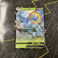 Pokemon TCG Dhelmise V Shining Fates 009/072 Holo Ultra Rare - Image 1