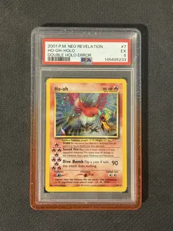 Pokemon Ho-Oh Double Holo Neo Revelation 7/64 - Image 1