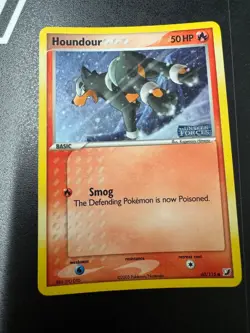 Pokemon Houndour EX Unseen Forces Reverse Stamped Ultra Rare Holo Card - Image 1