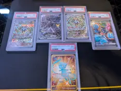 Pokemon PSA Graded Cards Lot Slab Lot Total 5 PSA Cards (5) PSA 9 - Image 1