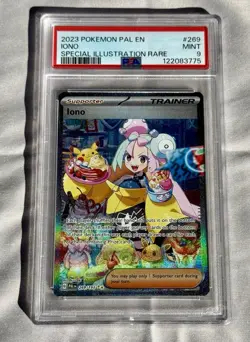 Pokemon Iono 269/193 Sv02: Paldea Evolved Special Illustration Rare PSA 9 SIR - Image 1