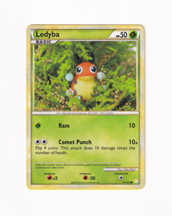 Ledyba 71/123 HeartGold & SoulSilver Common Regular Pokemon Light Played LP - Image 1