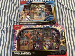 Pokemon Mega Lucario ex Premium Figure Box/Mega Kangaskhan ex Box Bundle - Image 1