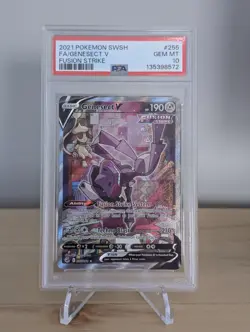 Pokemon TCG Genesect v Fusion Strike 255/264 Full Art Ultra Rare PSA 10 - Image 1
