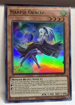 Yugioh: Harpie Oracle - LDS2-EN077 - Ultra Rare (Green) - 1st Edition NM - Image 1