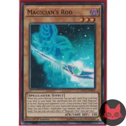 Yugioh Magician's Rod MP17-EN074 Super Rare 1st Edition NM - Image 1