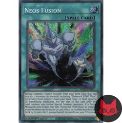 Yugioh Neos Fusion MP20-EN027 Secret Rare 1st Edition NM - Image 1