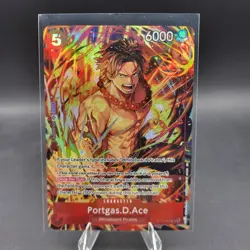 One Piece TCG Portgas D. Ace Illustration Box Promo Card Foil ST15-005 NM - Image 1