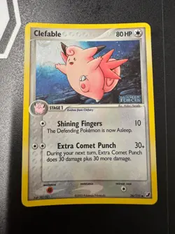 Pokemon Clefable EX Unseen Forces Stamped Reverse Ultra Rare Holo Card - Image 1