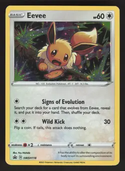 Eevee SWSH118 Pokemon TCG Sword & Shield Promo Cards VLP - Image 1