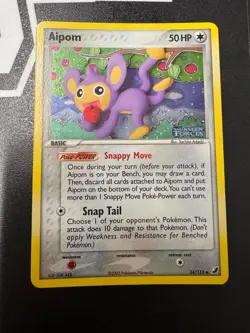Pokemon Aipom EX Unseen Forces Stamped Reverse Ultra Rare Holo Card - Image 1