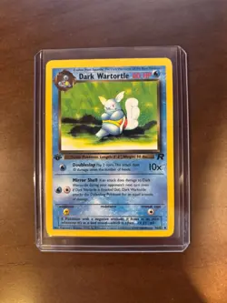 FIRST EDITION Dark Wartortle 46/82 Team Rocket Regular Vintage Pokemon Card - Image 1