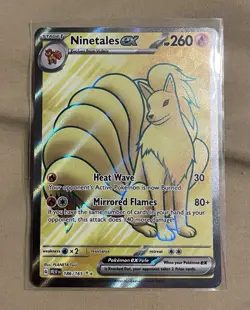 Pokemon TCG Ninetales EX SV Scarlet & Violet 151 Double Rare Holo Card - Image 1