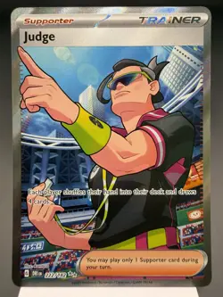 Judge 222/182 - Full Art Secret Rare - Destined Rivals Pokemon Card MINT - Image 1