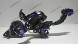 Bakugan Nillious Ultra Black Darkus Armored Alliance B600 - Card - Cores - Image 4