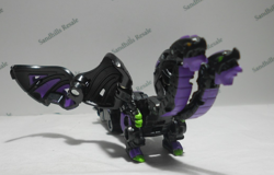 Bakugan Nillious Ultra Black Darkus Armored Alliance B600 - Card - Cores - Image 5